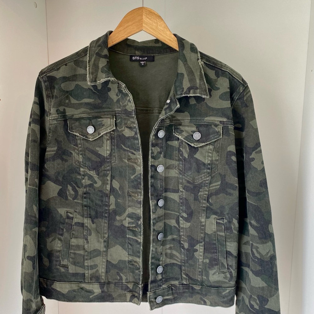 Nordstrom Denim Camo Jacket